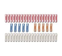 Fusibile Automobilistico a Forma Di Siluro, 50 Pezzi Kit Di Assortimento Di Fusibili per Auto a Forma Di Siluro Multicolore 5a 8a 16a 25a per Auto Di Vecchio Stile Europee