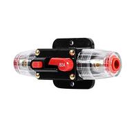 Fusibile di ripristino dell'interruttore, 12-24V 50Amp -100Amp Interruttore di ripristino del portafusibile Portafusibile per barca per auto Impermeabile per barca per barche Marine Bike(80A)