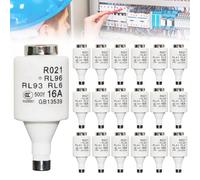 Fusibile DLL 16A, 20 Pezzi Fusibili R021 500V, Fusibili Fotovoltaico, Fusibile Cilindrico In Ceramica