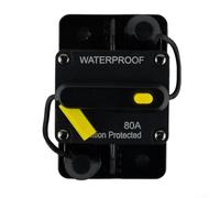Fusibile interruttore automatico resistente, 30 A, 300 A, con grado di impermeabilità IP67 e interruttore di ripristino manuale, per protezione elettrica automobilistica e marina (80 A)