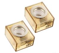 Fusibile per batteria marina da 250 A, fusibile terminale impermeabile IP66 per applicazioni camper e marine, compatibile con perno M8, confezione da 2