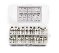fusibili 100 pezzi/set di for tubo vetro 5x20mm for soffiato rapido 0,25,3,5,75 1/2/3/4/5 6A 250 V con in scatola
