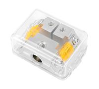 Fusibili 40A a 2 potenza Blocco distribuzione stereo per auto Costruzione in lega zinco ABS per installazione automatico Scatola divisoria motore