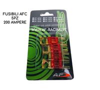 FUSIBILI AFC A LAMELLA IPNOSIS 200 AH AMPERE PER IMPIANTI STEREO IN AUTO 5 PEZZI