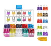 Fusibili auto 80 pezzi, 12V/24V, assortimento, protezione cortocircuito