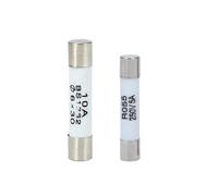 Fusibili elettrici in ceramica, Fusibili a tubo rapidi in ceramica for uso domestico, confezione da 10, 5x20 mm, 6x30 mm, 250 V, da 0,5 A a 30 A(5x20,20A)