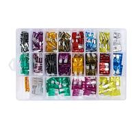 Fusibili Kacepar Car 2A 3A 5A 7,5A 10A 15A 20A 25A 30A 35A con codice colore e estrattore per fusibili, 220 pezzi, compatibili con auto, camion, SUV, veicoli, ATV, UTV, camper e camper.