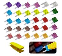 Fusibili Per Auto Da 30 Pezzi, Estrattore Per Fusibili Per Auto Da 1 Pezzo, Mini Fusibili A Lama, Fusibili A Lama Per Auto Di Piccole Dimensioni, Fusibili Per Auto Da 2 A, 3 A, 5 A, 7,5 A, 40 A