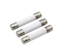 Fusibili rapidi in vetro tubolare, 5/10 pezzi fusibile fusibile 5x20mm 6x30mm 10x38mm fusibili a tubo a rottura rapida 250/500V 0,5 1 2 3 4 5 6 8 10 15 16 20 32A fusibili AMP(50pcs-5 X 20mm 250v,3 A)