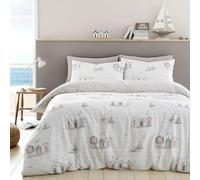 Fusion - Beach Huts - Set copripiumino reversibile - Letto King Size in Naturale