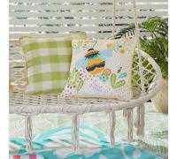 Fusion - Buzzy Bee Outdoor - Fodera per cuscino resistente all'acqua e ai raggi UV - 43 x 43 cm in ocra
