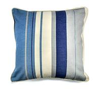 Fusion, Cuscino Imbottito, 100% Cotone, Blu, 43 x 43 cm (17 x 17)