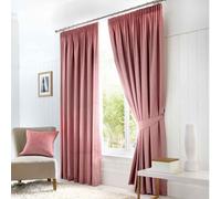 Fusion - Dijon - Cover, Blush, Curtains: 66" Width x 90" Drop (168 x 229cm)