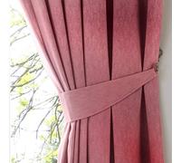Fusion "Dijon Plain Texture Coppia di fermatenda, Blush, 65 x 0.1 x 1 cm