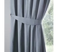 Fusion - Fermatenda celeste (71 x 14 cm) - 2 pezzi - Accessori per tende per soggiorno/camera da letto - Tende coordinate disponibili - Policotone - Fermatenda in azzurro chiaro