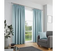 Fusion - Galaxy - Coppia di tende plissettate a scomparsa - colore verde uovo d'anatra, larghezza 90 cm x altezza 183 cm (229 x 183 cm)