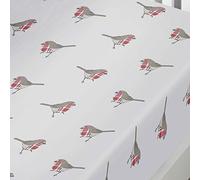 Fusion Home Furnishings Manilla Lenzuolo con Angoli, 100% Flanella di Cotone Spazzolato, Red, King-Fitted Sheet