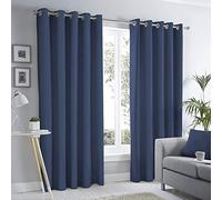 Fusion Home Furnishings Sorbonne-100 - Coppia di tende con occhielli, 100% cotone, 168 x 229 cm