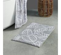 Fusion Matteo - Tappetino da bagno in 100% cotone, 50 x 80 cm, colore: Grigio