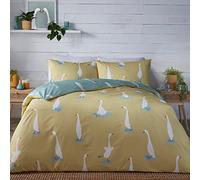 Fusion - Puddles The Duck - Set copripiumino reversibile - Letto king size in giallo