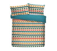 Fusion Set copripiumino, 100% poliestere riciclato, king size 230 x 220 cm, multicolore, motivo geometrico Pinsonic, con 2 federe
