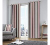 Fusion tende con occhielli, 100% cotone, blush, 167,6 cm larghezza x 182,9 cm goccia (168 x 183 cm)