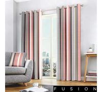 Fusion tende con occhielli, 100% cotone, blush, 167,6 cm larghezza x 228,6 cm goccia (168 x 229 cm)