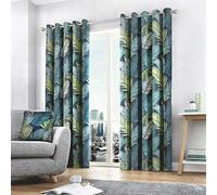 Fusion tende con occhielli, 100% cotone, multicolore, 167,6 cm larghezza x 228,6 cm goccia (168 x 229 cm)
