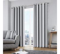 Fusion Whitworth - Copricuscino in 100% cotone, 43 x 43 cm, colore: Grigio, Grey, 46" Width x 54" Drop (117 x 137cm)
