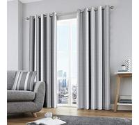 Fusion Whitworth - Copricuscino in 100% cotone, 43 x 43 cm, colore: Grigio, Grey, 66" Width x 90" Drop (168 x 229cm)