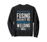 Fusione FESTIVITÀ con Saldatura Abilità Saldatore Saldatura Natale Felpa