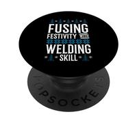 Fusione Festività Con Saldatura Abilità Saldatore Saldatura Natale PopSockets PopGrip Adesivo