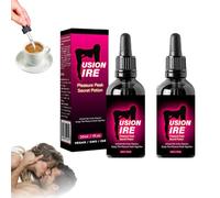 FusionFire Pleasure Peak Secret Potion - DesireFusion Passion Elixir, Happy Hormones Drops for Women, Pleasurepeak Oral Drops, Enhancing Sensitivity and Pleasure (2 PCS)