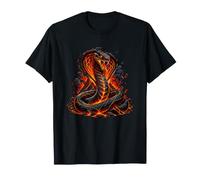 Fuso Cobra Lava Serpente Vulcano Fuoco Furia Maglietta