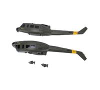 Fusoliera di Precisione per Elicottero RC Protezione Completa dei Componenti Design di Installazione Diretta per Elicottero RC C032 UH-1 Materiale Plastica (GREEN)