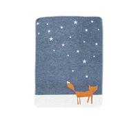 FUSSENEGGER coperta per bambini KiDs 'Fox' sotto le stelle grigio/rosa