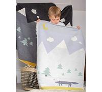 Fussenegger - Coperta per bambini, motivo: lupo, 70 x 90 cm