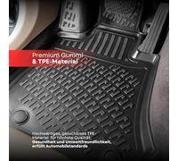 Fussmattenprofi Tappetini Auto Gomma per Hyundai KONA 2017-2023 (Non compatibile con elettrico/ibrido) - Su Misura, Antiscivolo, Inodore - Tappetino Auto Set Completo per Interni Auto