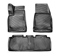 Fussmattenprofi Tappetini Auto Gomma per Tesla Model X 5 Posti 2015-2021 - Su Misura, Antiscivolo, Inodore - Tappetino Auto Set Completo per Interni Auto