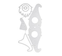 Fustella a forma di gnomo per lecca-lecca, progetti artigianali fatti a mano, forniture per creazione artistica per biglietti di auguri di compleanno, biglietti di auguri