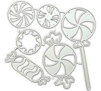 Fustella a forma di lecca-lecca per realizzare biglietti, fustelle in metallo per congratulazioni, stencil per goffratura, stencil per fai da te, scrapbooking, decorazioni, matrimoni, compleanni