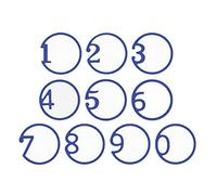 Fustella fine ZAG Numero con cerchio 10u.