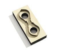 Fustella in legno per borsa da taglio con cinghia, stampo in pelle, in acciaio, accessorio per tessuto artistico per taglierina