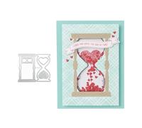 Fustella in metallo a clessidra per scrapbooking, fustelle per la creazione di biglietti, stencil in metallo per scrapbooking, strumento fai da te, stencil per fai da te, album fotografici,