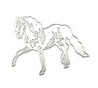 Fustella in metallo a forma di cavallo con cavalli, per goffratura di carta, album di ritagli, decorazioni per biglietti, per il Ringraziamento e Natale