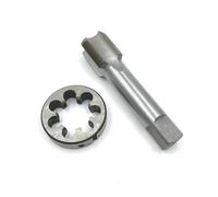 Fustella per filettatura, 1 set di maschi filettati, M27 x 1 mm, 1 sistema metrico HSS a destra, filettatura per la lavorazione degli utensili