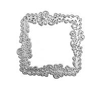 Fustella quadrata in metallo stencil per scrapbooking decorativo goffratura biglietti di carta modello decorazione fustellatura bordo goffratura