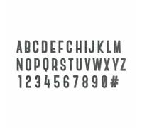 FUSTELLA SIZZIX "ALFABETO MAIUSCOLO SOCIETY" 664169 - PER BIG SHOT LETTERE