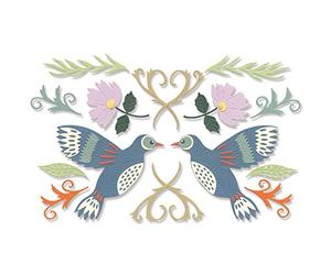 Fustella Sizzix Thinlits Set 16 PK Birds & Blossoms by Lisa Jones | 666015 | Capitolo 4 2022