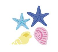 Fustella sottile ZAG Estate conchiglie e stelle 4 unità.
